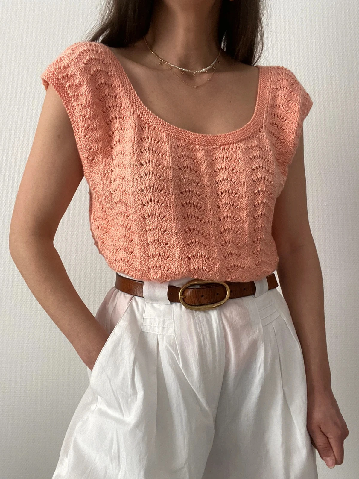 🌺Knit style sleeveless top – photo 8